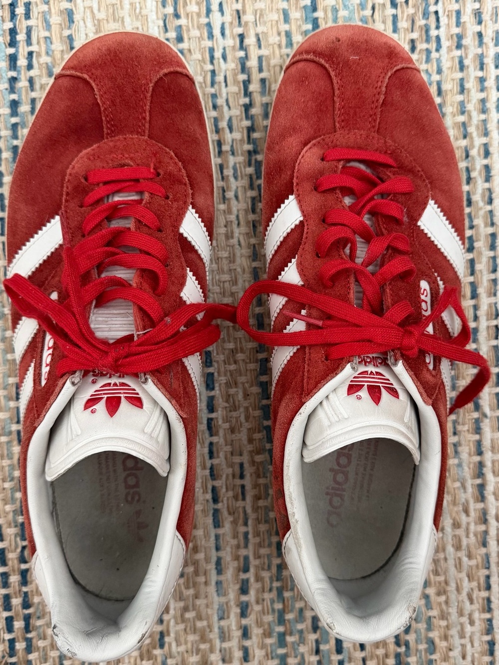 adidas Red Suede Gazelles
